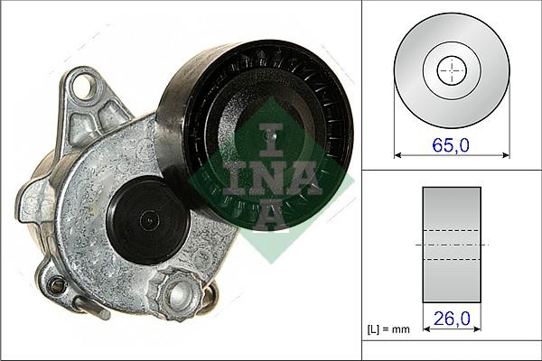 INA 534 0336 10 - Remsträckare, flerspårsrem xdelar.se