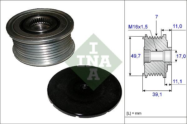 INA 535 0084 10 - Remskiva, generator xdelar.se