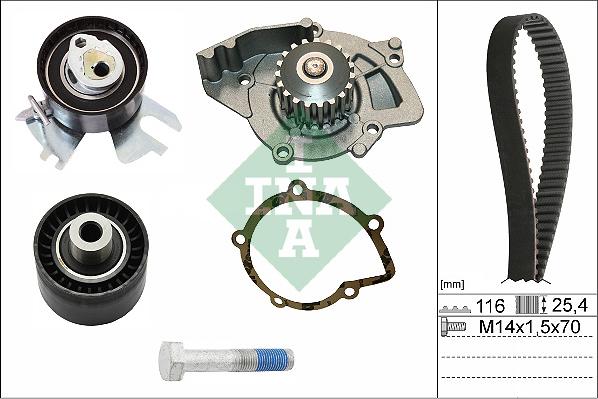 INA 530 0449 30 - Vattenpump + kuggremssats xdelar.se