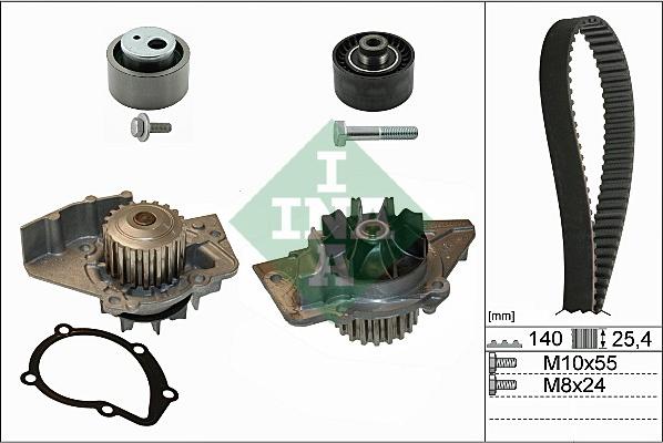 INA 530 0440 30 - Vattenpump + kuggremssats xdelar.se