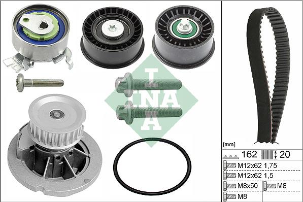 INA 530 0441 30 - Vattenpump + kuggremssats xdelar.se