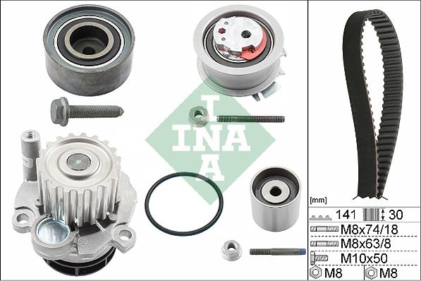 INA 530 0405 30 - Vattenpump + kuggremssats xdelar.se