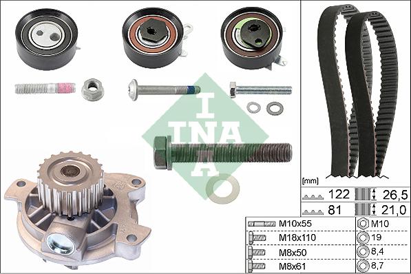 INA 530 0483 30 - Vattenpump + kuggremssats xdelar.se