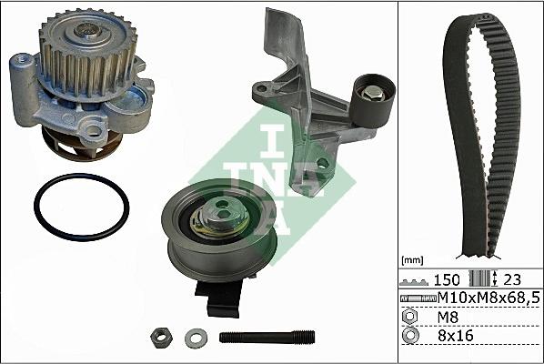 INA 530 0546 30 - Vattenpump + kuggremssats xdelar.se