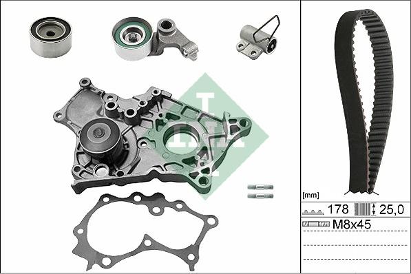 INA 530 0543 30 - Vattenpump + kuggremssats xdelar.se