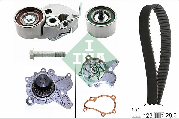 INA 530 0542 31 - Vattenpump + kuggremssats xdelar.se