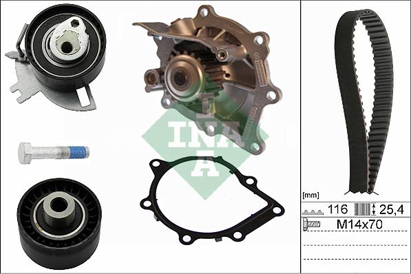 INA 530 0691 30 - Vattenpump + kuggremssats xdelar.se