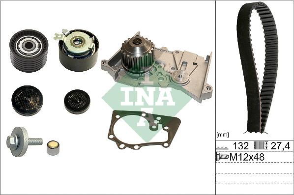 INA 530 0640 30 - Vattenpump + kuggremssats xdelar.se