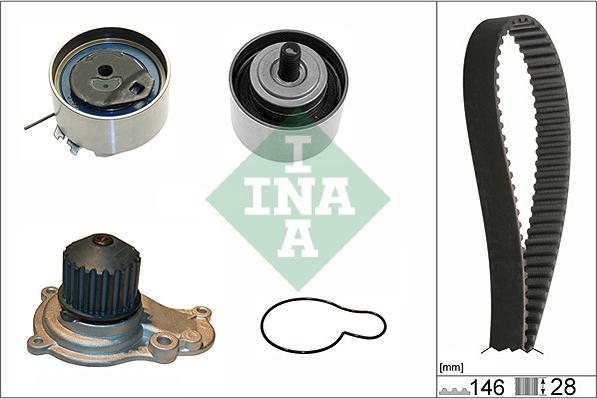 INA 530 0641 30 - Vattenpump + kuggremssats xdelar.se