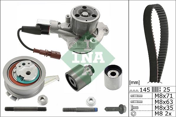 INA 530 0650 30 - Vattenpump + kuggremssats xdelar.se