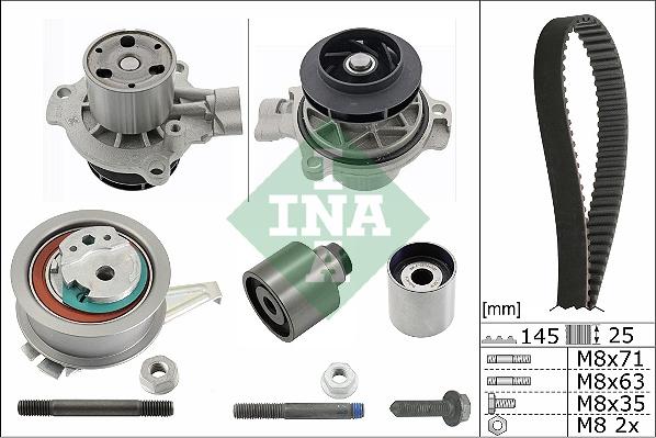 INA 530 0699 31 - Vattenpump + kuggremssats xdelar.se