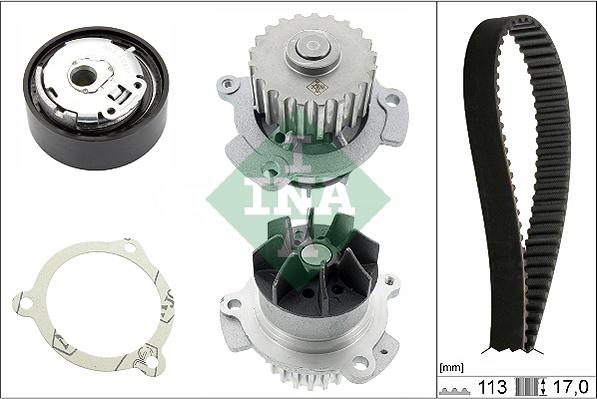 INA 530 0663 30 - Vattenpump + kuggremssats xdelar.se