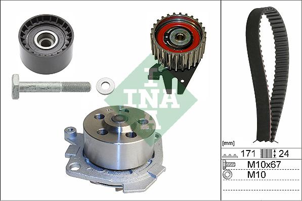 INA 530 0606 30 - Vattenpump + kuggremssats xdelar.se