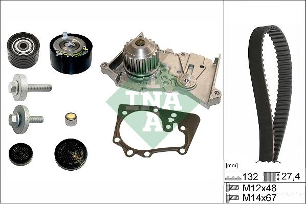 INA 530 0639 30 - Vattenpump + kuggremssats xdelar.se