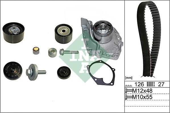 INA 530 0638 30 - Vattenpump + kuggremssats xdelar.se