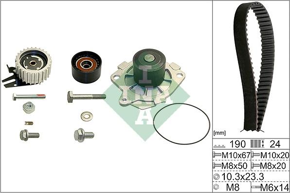 INA 530 0624 30 - Vattenpump + kuggremssats xdelar.se