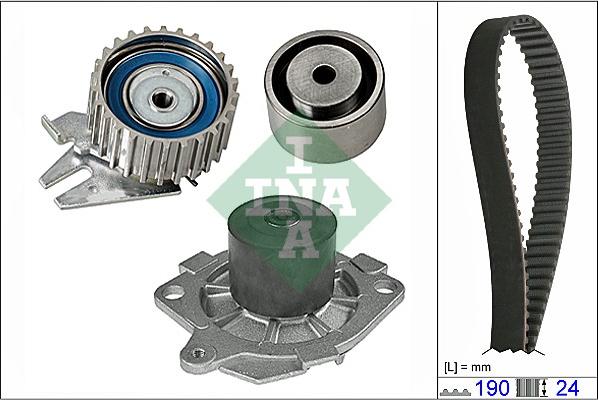 INA 530 0620 30 - Vattenpump + kuggremssats xdelar.se