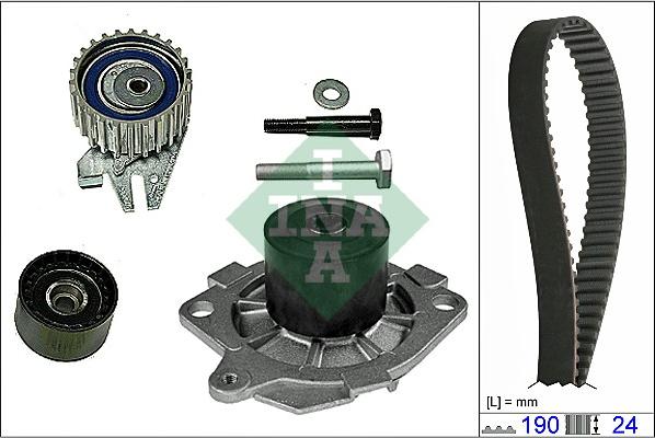 INA 530 0622 30 - Vattenpump + kuggremssats xdelar.se