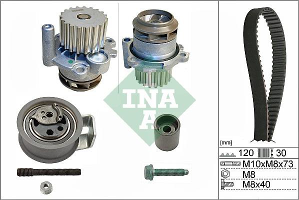 INA 530 0091 30 - Vattenpump + kuggremssats xdelar.se