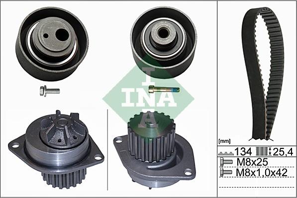 INA 530 0055 30 - Vattenpump + kuggremssats xdelar.se