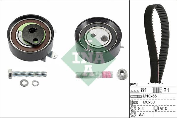 INA 530 0062 10 - Tand / styrremssats xdelar.se