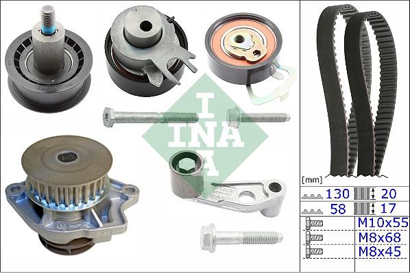 INA 530 0089 31 - Vattenpump + kuggremssats xdelar.se