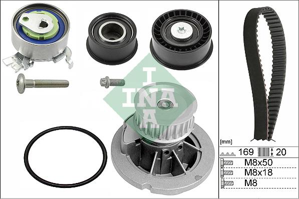 INA 530 0078 32 - Vattenpump + kuggremssats xdelar.se