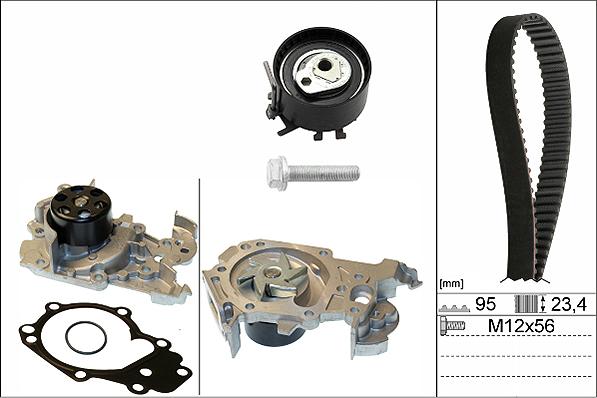 INA 530 0195 30 - Vattenpump + kuggremssats xdelar.se