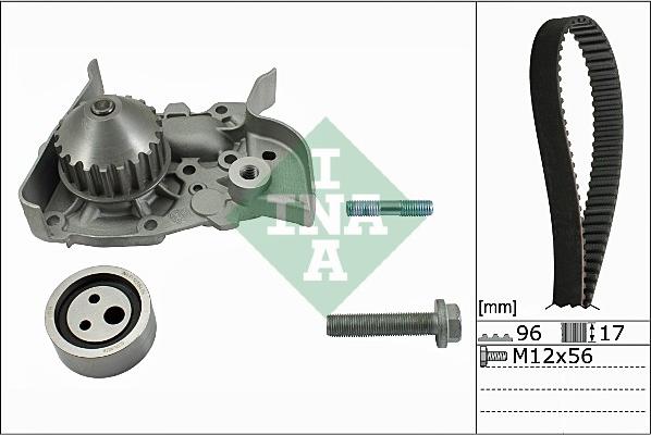 INA 530 0191 30 - Vattenpump + kuggremssats xdelar.se