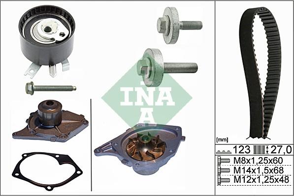 INA 530 0197 30 - Vattenpump + kuggremssats xdelar.se