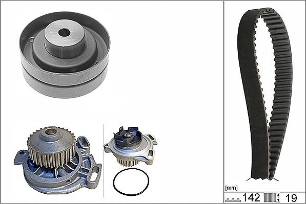 INA 530 0156 30 - Vattenpump + kuggremssats xdelar.se