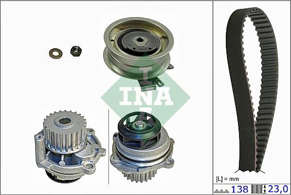 INA 530 0171 31 - Vattenpump + kuggremssats xdelar.se