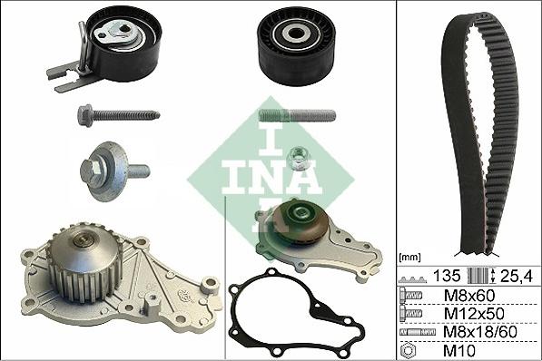 INA 530 0369 30 - Vattenpump + kuggremssats xdelar.se