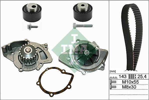 INA 530 0368 30 - Vattenpump + kuggremssats xdelar.se