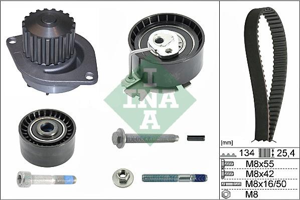 INA 530 0379 30 - Vattenpump + kuggremssats xdelar.se