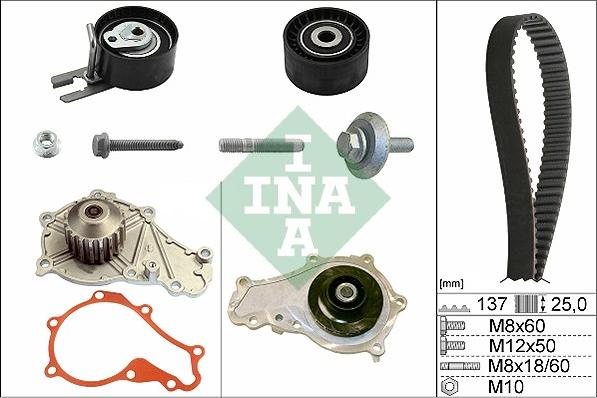 INA 530 0375 30 - Vattenpump + kuggremssats xdelar.se