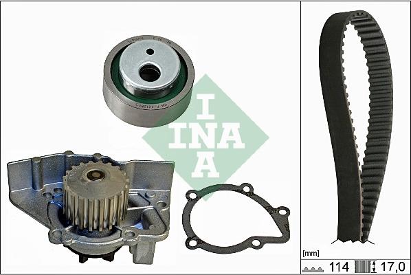 INA 530 0258 30 - Vattenpump + kuggremssats xdelar.se