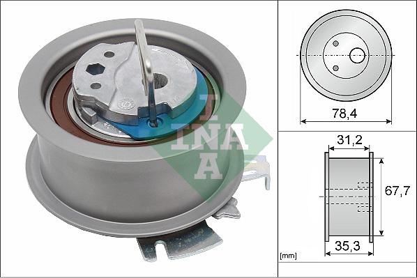 INA 531 0565 30 - Spännrulle, tandrem xdelar.se