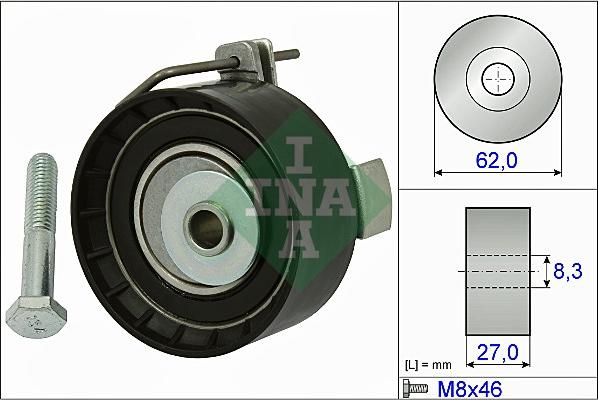 INA 531 0813 10 - Spännrulle, tandrem xdelar.se