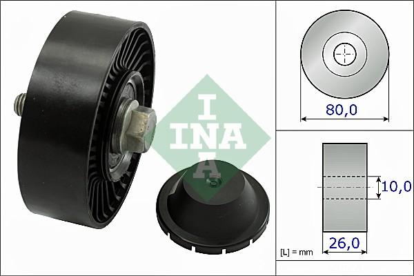 INA 532 0512 10 - Styrrulle, flerspårsrem xdelar.se