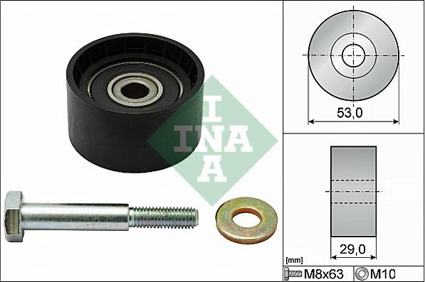 INA 532 0287 10 - Styrrulle, kuggrem xdelar.se