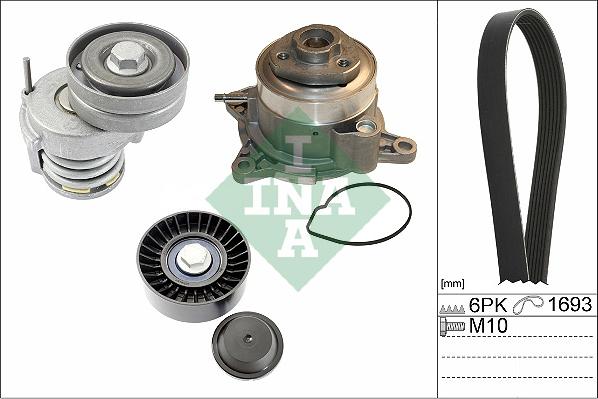 INA 529 0534 30 - Vattenpump + spårremssats xdelar.se