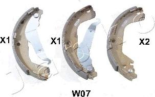 Japko 55W07 - Bromsbackar, sats xdelar.se