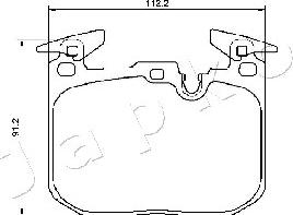 Japko 500103 - Bromsbeläggssats, skivbroms xdelar.se