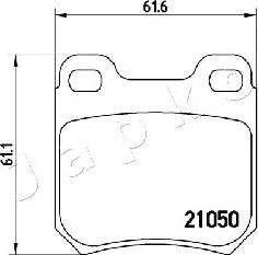 Japko 510404 - Bromsbeläggssats, skivbroms xdelar.se