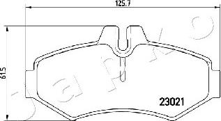 Japko 510513 - Bromsbeläggssats, skivbroms xdelar.se