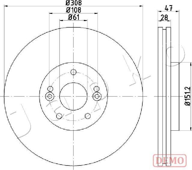 Japko 600713C - Bromsskiva xdelar.se