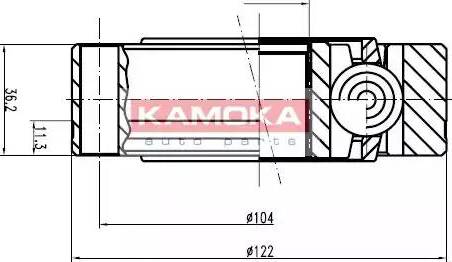 Kamoka 9003 - Ledsats, drivaxel xdelar.se