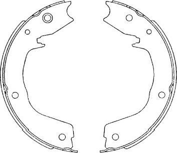 Kavo Parts KBS-6413 - Bromsbackar, sats xdelar.se