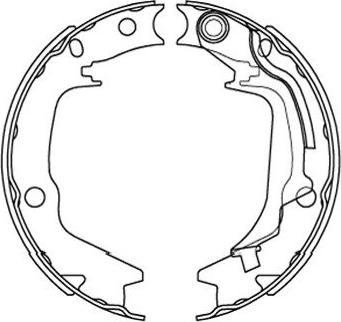 Kavo Parts KBS-3415 - Bromsbackar, sats xdelar.se